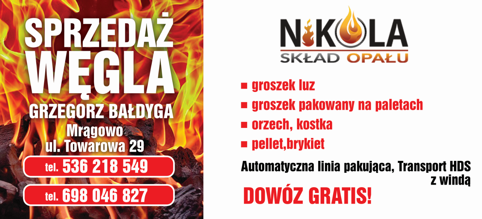 Kostka opałowa MRĄGOWO