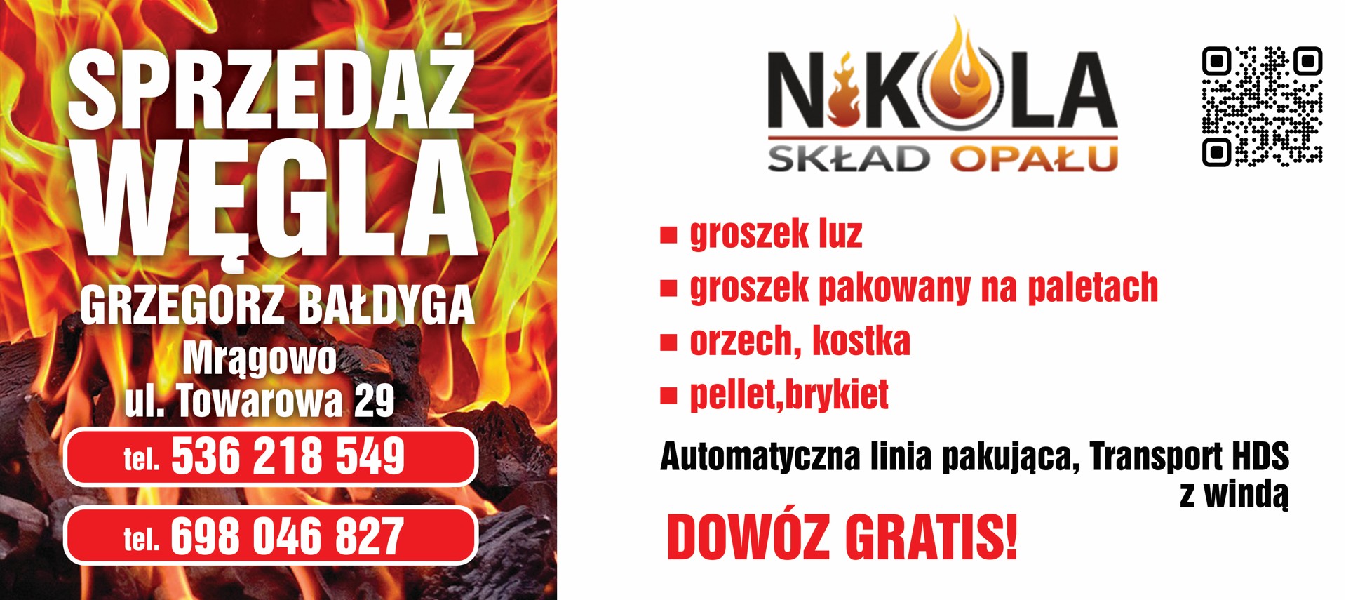 Groszek opałowy MRĄGOWO
